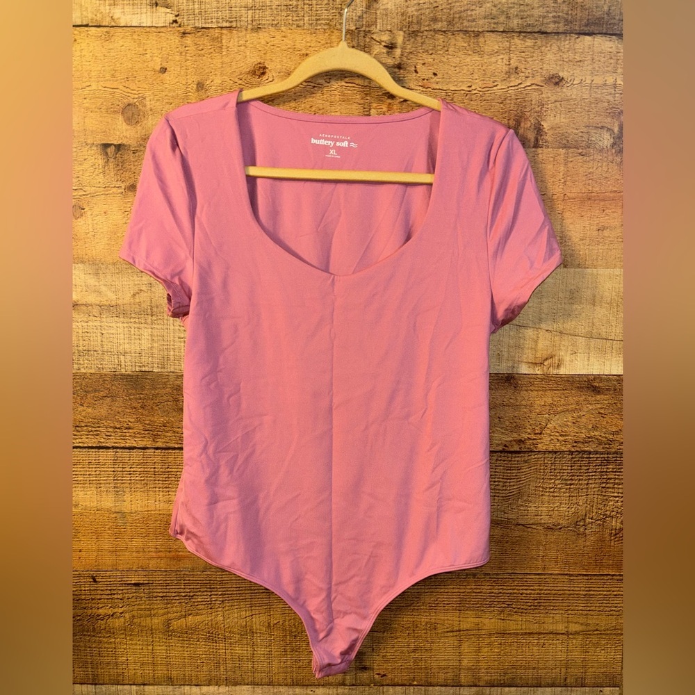Aeropostale Buttery Soft Pink Bodysuit